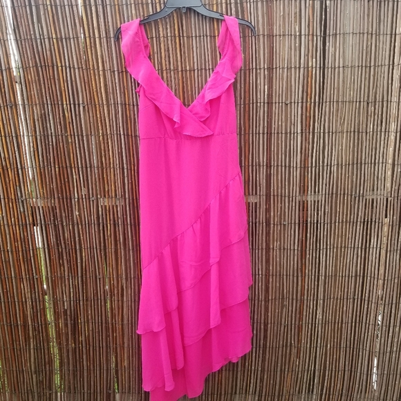 Show Me Your MuMu pink ruffles maxi dress - Picture 3 of 12